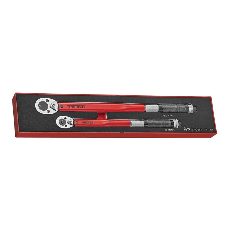 Teng Tools TEX1238 EVA 1/2" & 3/8" Drive Torque Wrench Set (2 Pieces) - TENGTEX1238 - Teng Tools - Trade Counter Direct
