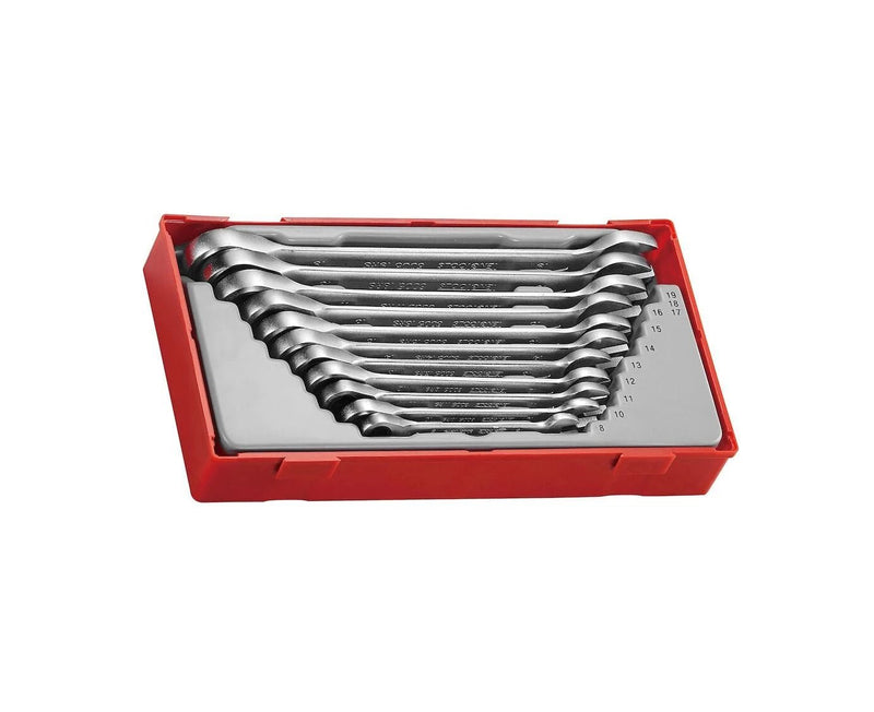 Teng Tools TT6511RS 11 Piece 12 Point 72 Teeth Straight Ratcheting Combination Spanner Set - TENGTT6511RS - Teng - Trade Counter Direct