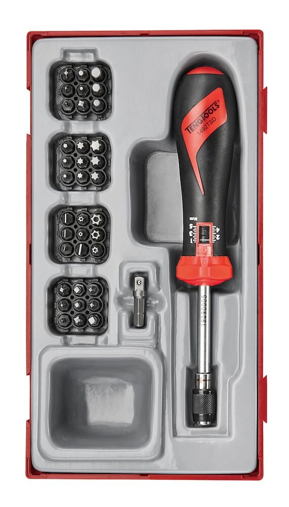 Teng Torque Screwdriver Set TT1 38 Pieces - TTSD38 - TENGTTSD38 - Teng Tools - Trade Counter Direct