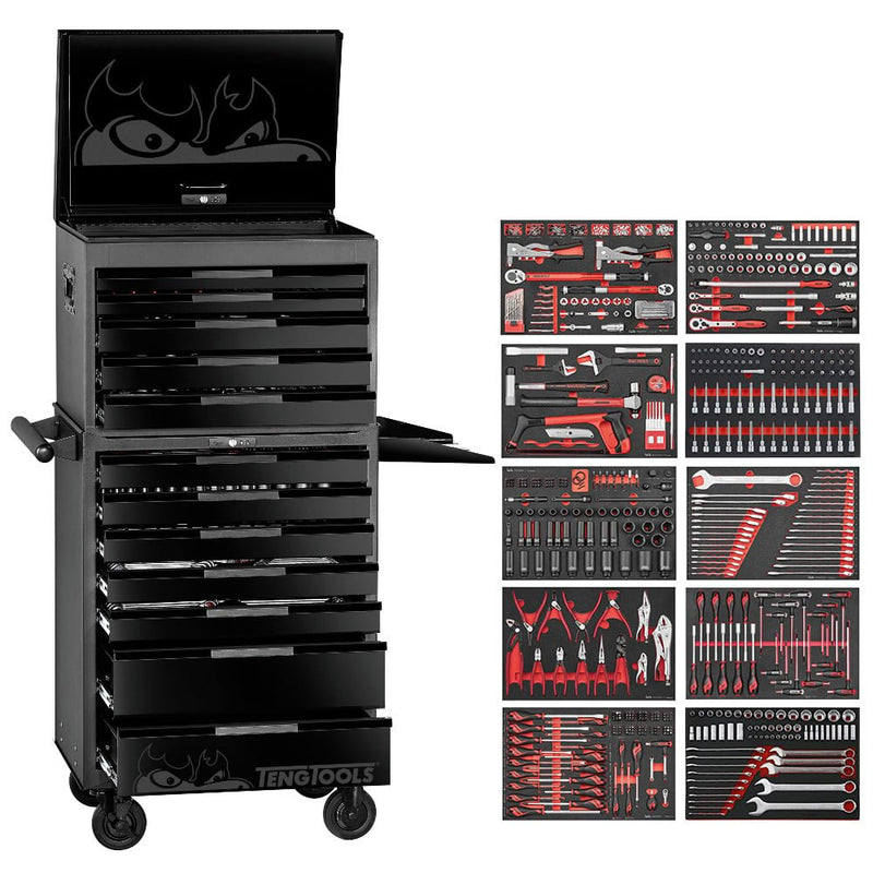 TengTools TCMME741 Ltd Edition 26" Foam Series Stack Tool Kit - 741 Piece - TCMME741 - Teng - Trade Counter Direct
