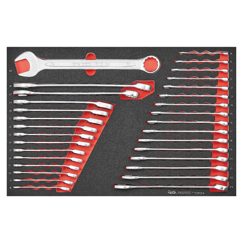 TengTools TCMME741 Ltd Edition 26" Foam Series Stack Tool Kit - 741 Piece - TCMME741 - Teng - Trade Counter Direct