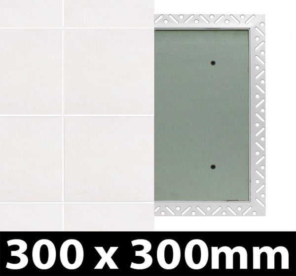 Tile Access Panel - Non Fire-Rated Metal Access Panel - 300x300mm - Single Panel