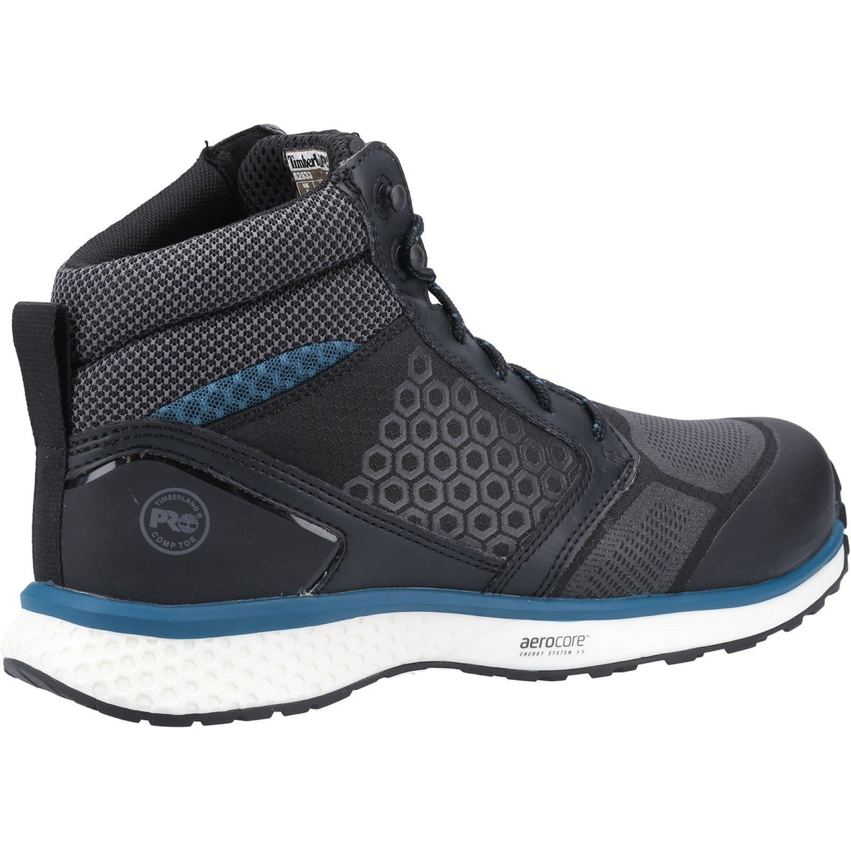 Timberland Pro Reaxion Mid Composite Safety Boot - Black/Blue (A2633 001 - 065) - 32728-55902-04 - Timberland Pro - Trade Counter Direct