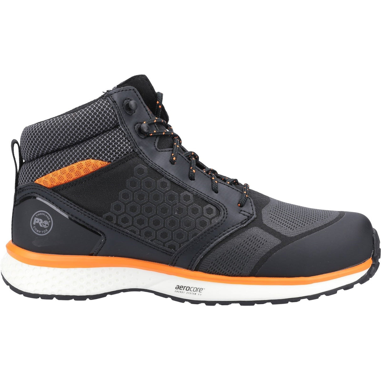 Timberland Pro Reaxion Mid Composite Safety Boot - Black/Orange (A263P 001 - 060) - 32728-55901-04 - Timberland Pro - Trade Counter Direct