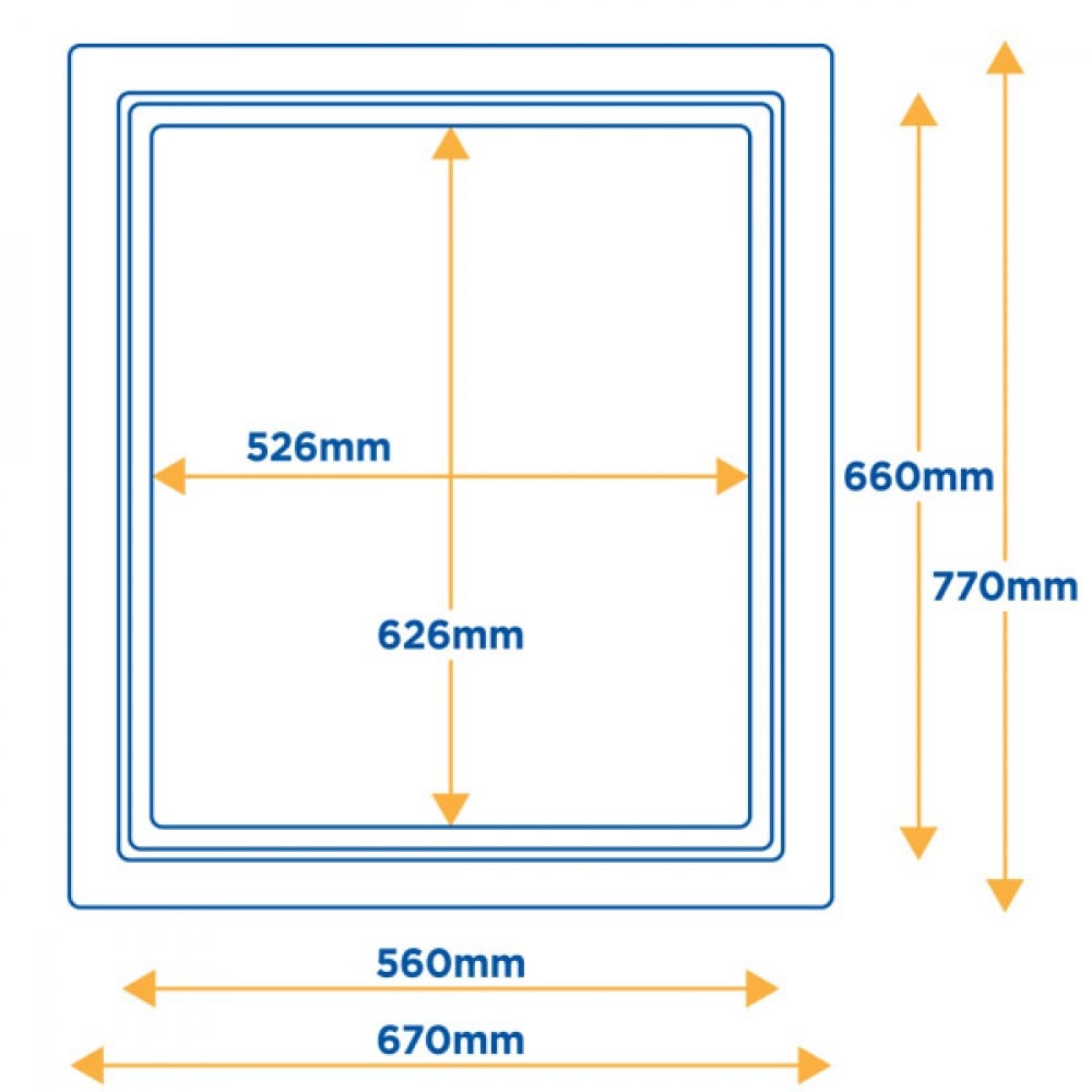Timloc 1169-35 Loft Hatch 560x660 Attic Hatch - Drop Down Part L - Extra Insulation - 1169-35