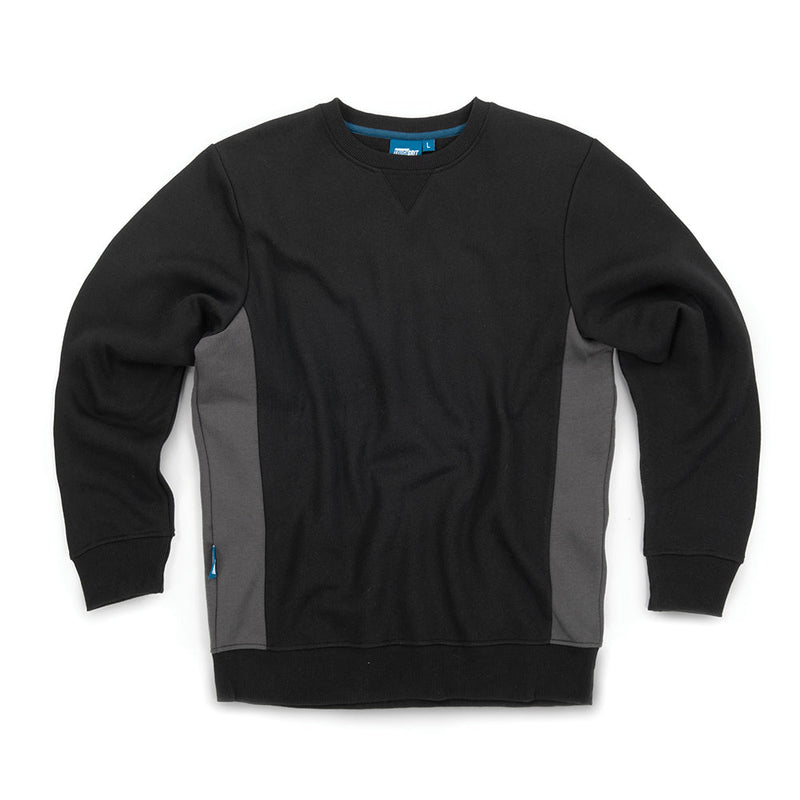 Tough Grit 2 - Tone Sweatshirt Black / Charcoal - XL - 252572 - TS252572 - Tough Grit - Trade Counter Direct
