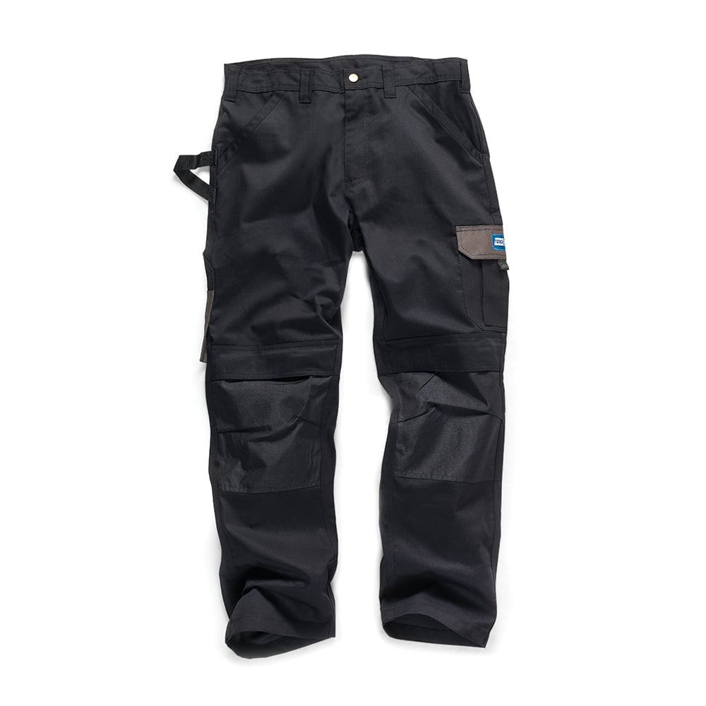 Tough Grit Work Trousers Black - 30R - 850190 - TS850190 - Tough Grit - Trade Counter Direct
