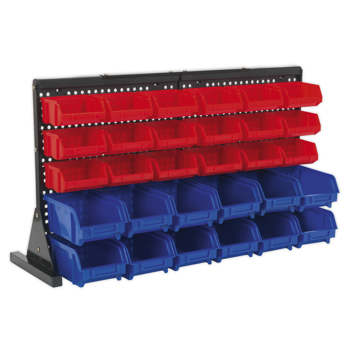 Sealey TPS1218 Bin Storage System Bench Mounting 30 Bins