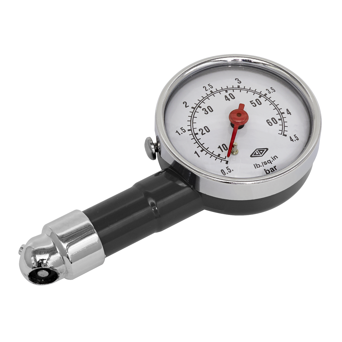 Sealey TST/PG97 Tyre Pressure Gauge Dial Type 0-4.5bar(0-60psi)