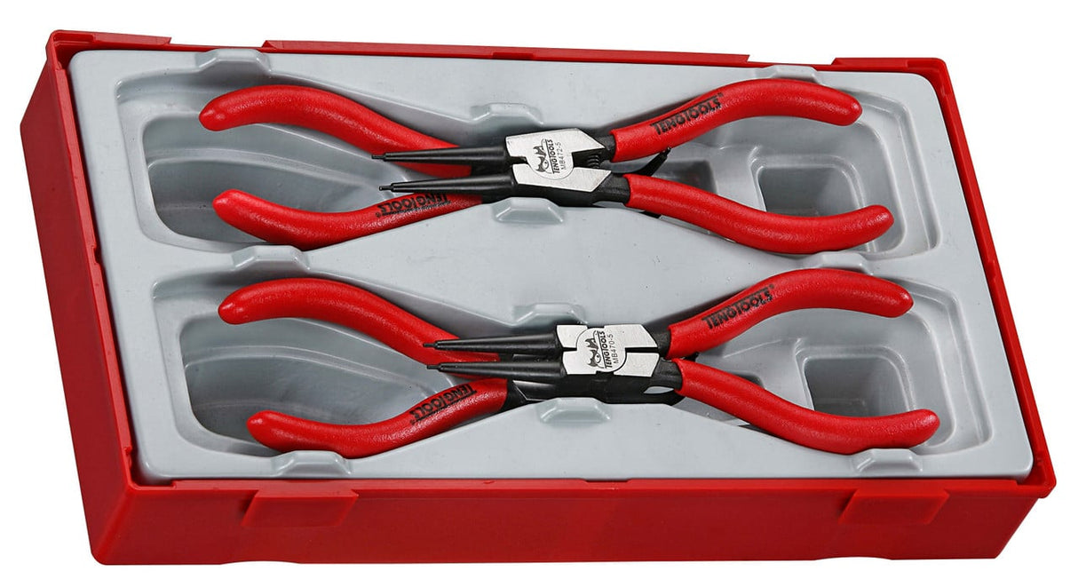 Teng Tools TT474-5 4 Piece 5" Mega Bite Circlip Plier Set