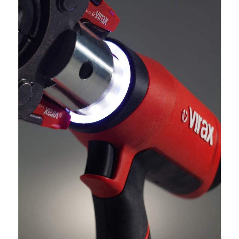Virax M2X 20kN Cordless Press Machine with Mother Jaw, M15 - 22 - 28 Inserts & 2 Batteries UK - 990978 - VIR990978 - Virax - Trade Counter Direct
