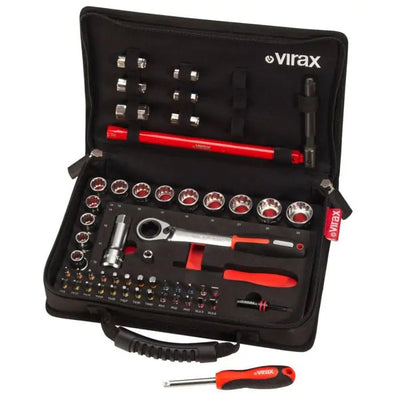 Virax Plombi’Box 51 Piece Go - Thru Socket Set with Basin Wrench - 310410 - VIR310410 - Virax - Trade Counter Direct