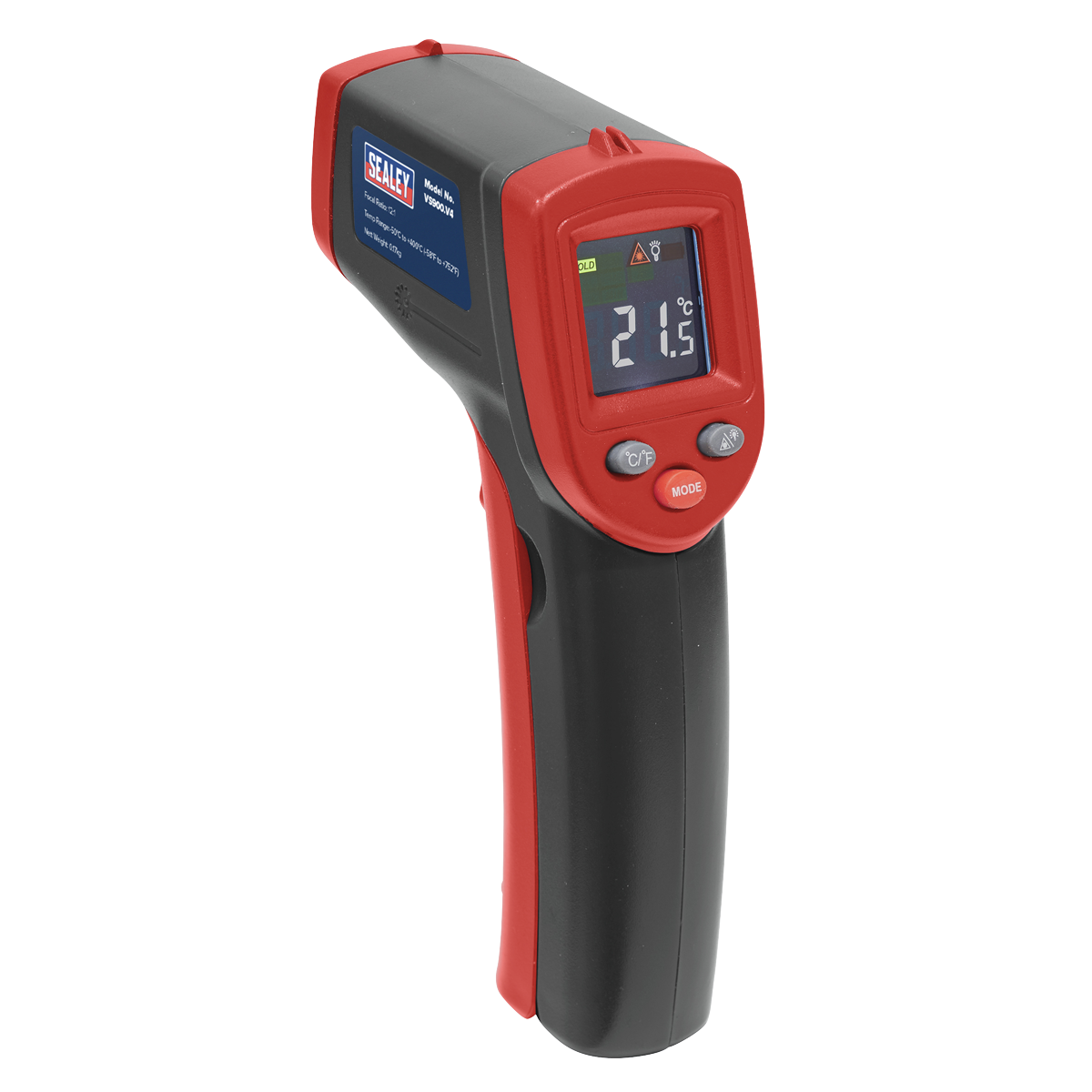 Sealey VS900 Infrared Laser Digital Thermometer 12:1