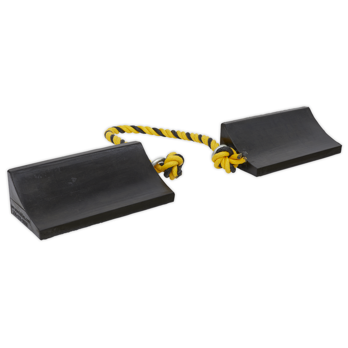Sealey WC16 Rubber Wheel Chocks Heavy-Duty - Pair
