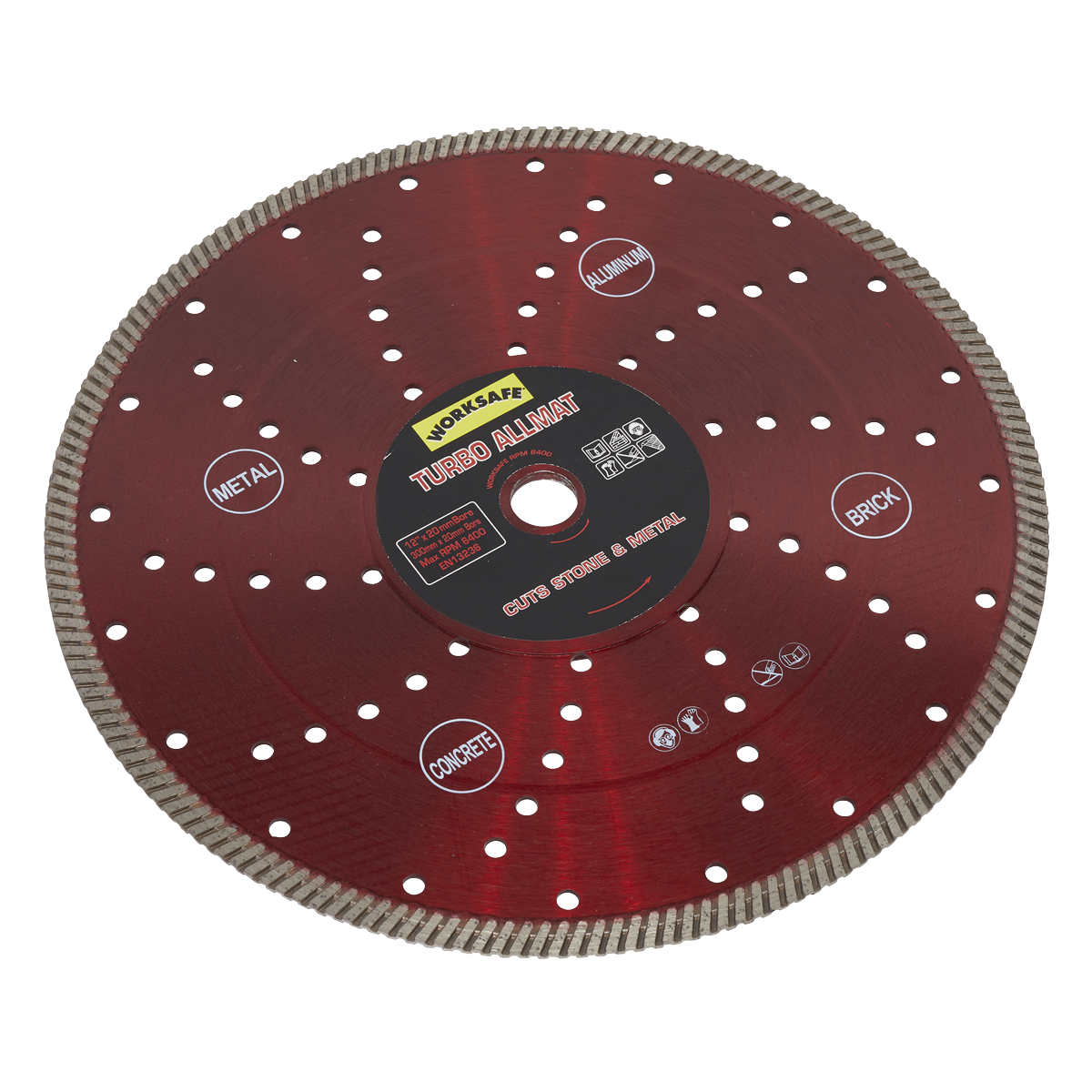 Sealey WDTA300 Turbo Allmat Diamond Blade Ø300 x Ø20mm