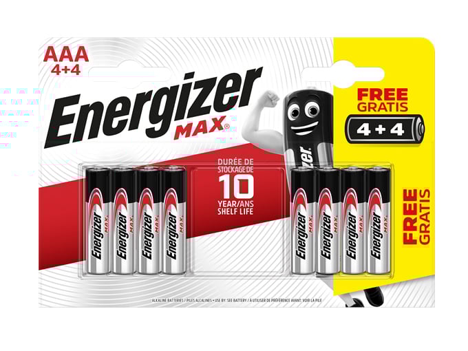 Energizer Battery Packs - 4+4 AAA - XMS22BATTAAA