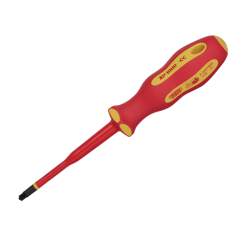 XP1000® VDE PZ/SL Type Slimline Screwdriver, No.2 x 100mm - DR-02256 - Draper - Trade Counter Direct