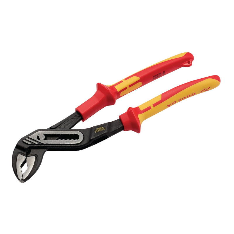 XP1000® VDE Water Pump Pliers, 250mm, Tethered - DR-99058 - Draper - Trade Counter Direct