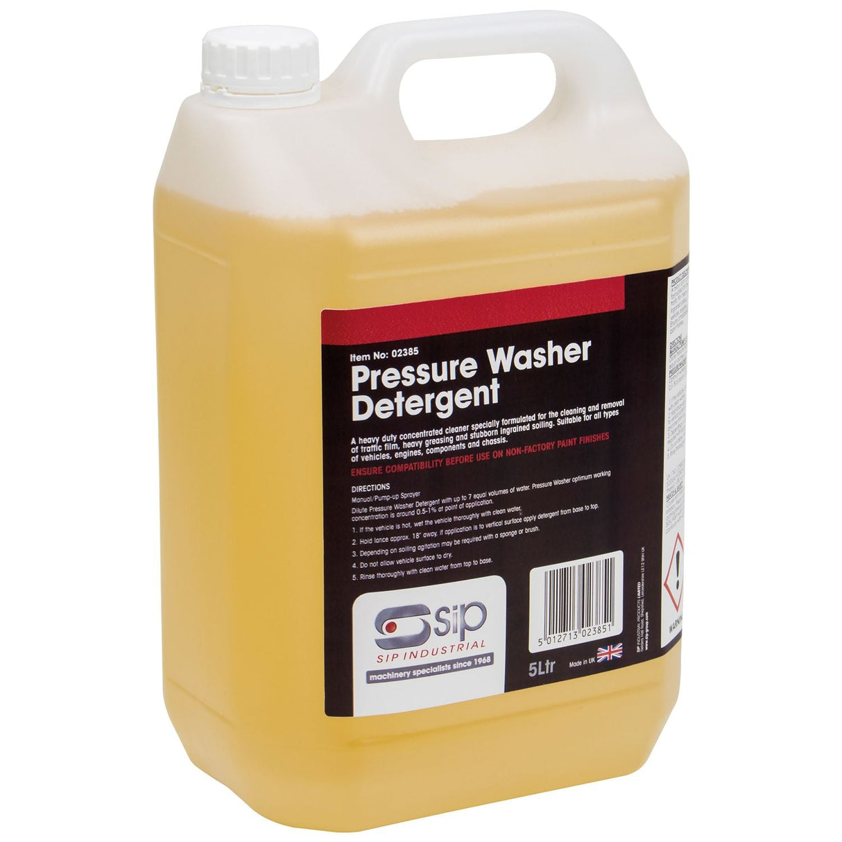 SIP 5ltr Pressure Washer Detergent - 02385