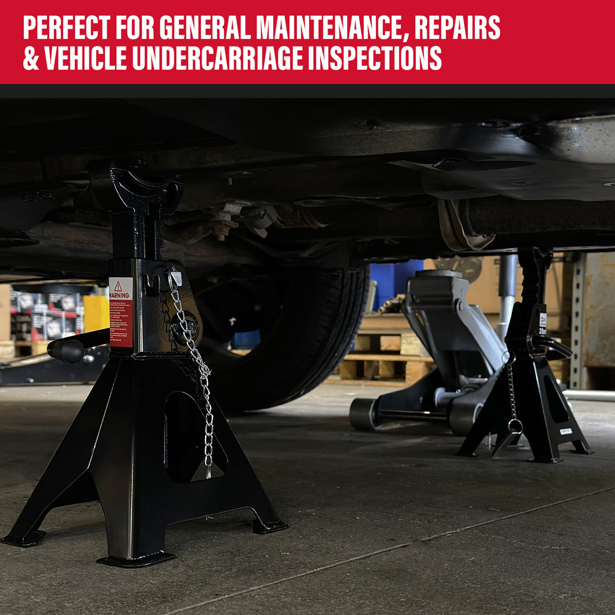 SIP 3 Ton Ratchet Jack Stands