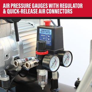 SIP QT AIR DD 4.5hp 200ltr Ultra Low Noise Compressor & Hose Reel Package