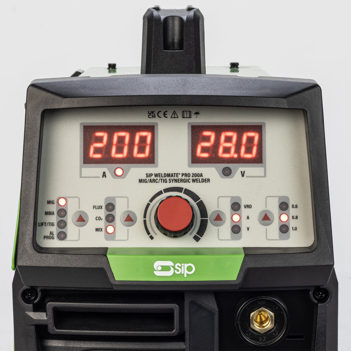 SIP WELDMATE® PRO 200A MIG/ARC/TIG Synergic Inverter Welder with Trolley Package