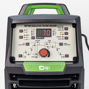 SIP WELDMATE® PRO 200A AC/DC TIG/ARC Inverter Welder with Pulse