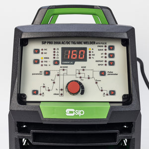 SIP WELDMATE® PRO 200A AC/DC TIG/ARC Inverter Welder with Pulse