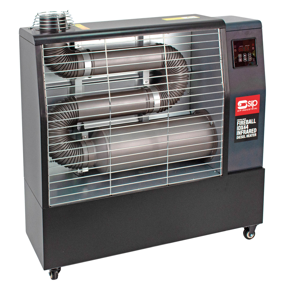 SIP FIREBALL IDX44 Industrial Infrared Diesel Heater with 3pc Flue Kit