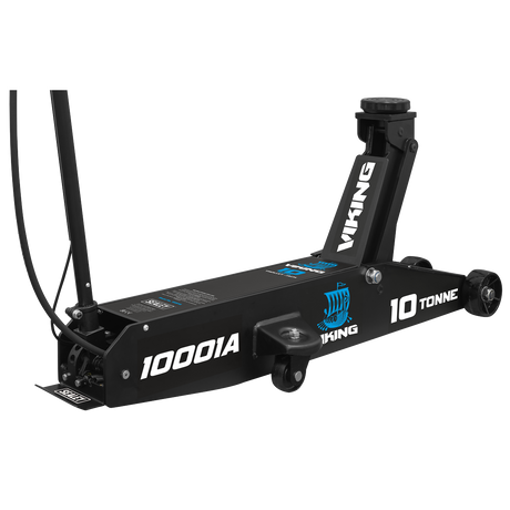 Sealey 10001A Viking Professional Long Reach Air/Manual Operation Trolley Jack with Rocket Lift 10 Tonne