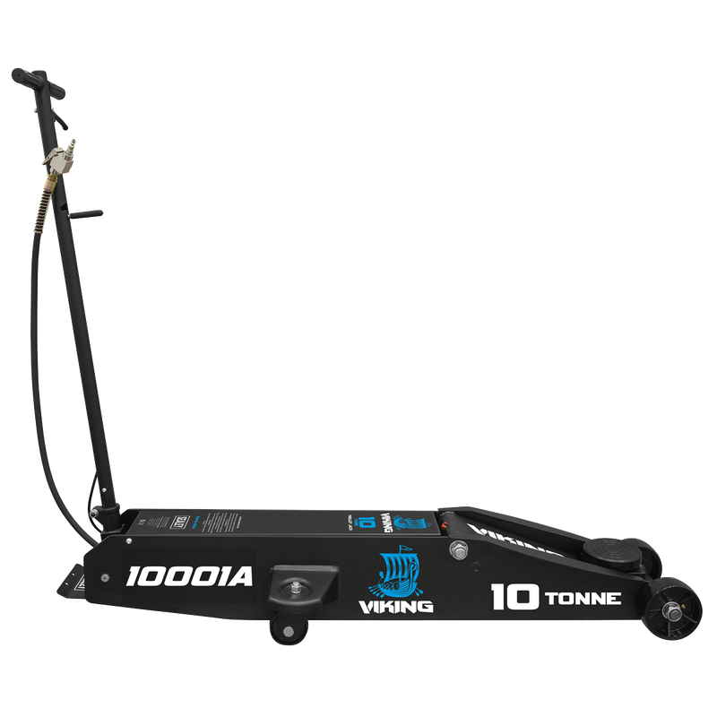 Sealey 10001A Viking Professional Long Reach Air/Manual Operation Trolley Jack with Rocket Lift 10 Tonne - additional view 3