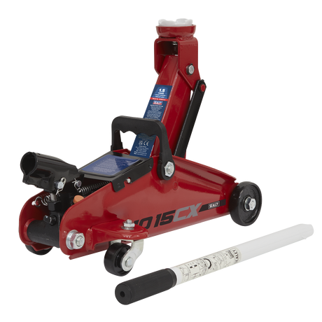 Sealey 1015CX Short Chassis Trolley Jack 1.5 Tonne