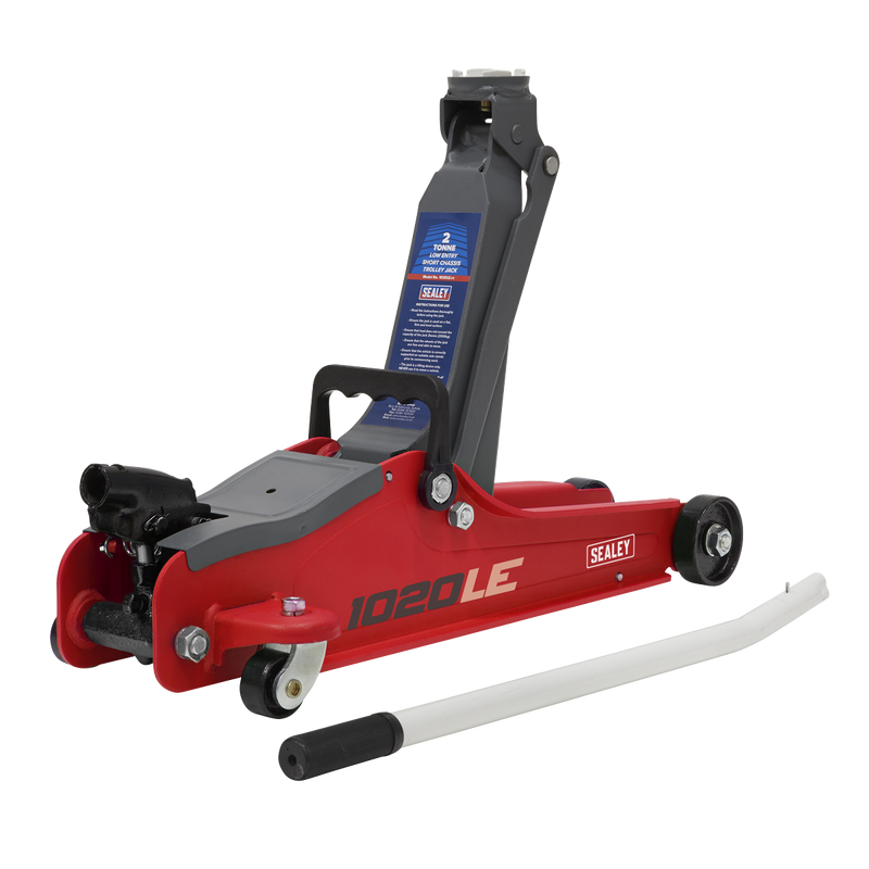 Sealey 1020LEBAGCOMBO Low Entry Short Chassis Trolley Jack & Accessories Bag Combo, 2 Tonne - Red - additional view 2