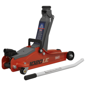 Sealey 1020LE Low Profile Short Chassis Trolley Jack 2 Tonne - Red