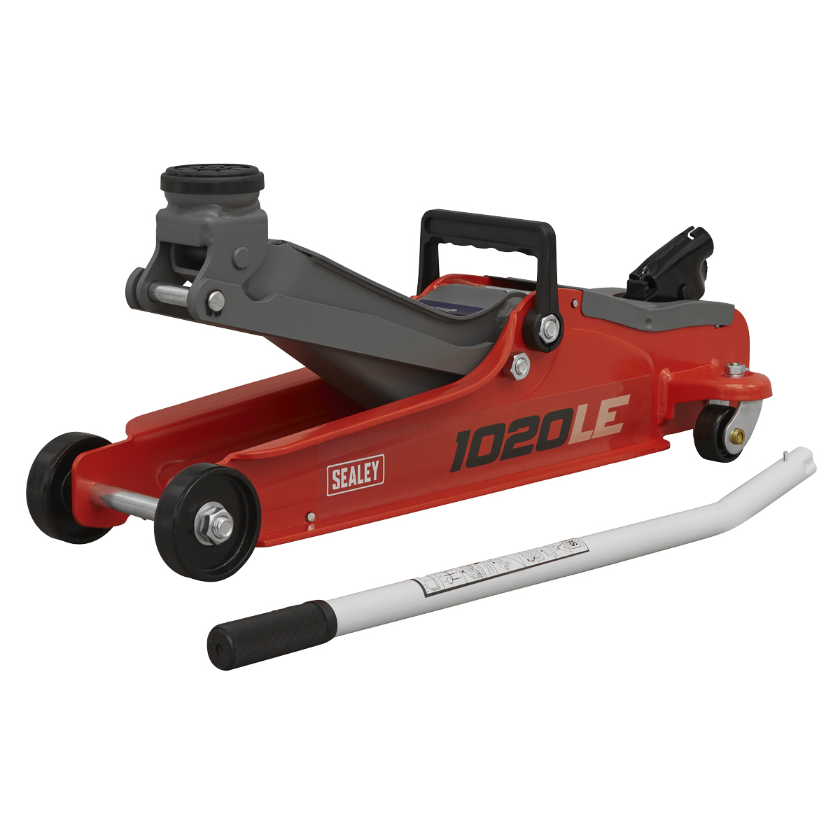 Sealey 1020LE Low Profile Short Chassis Trolley Jack 2 Tonne - Red - additional view 4