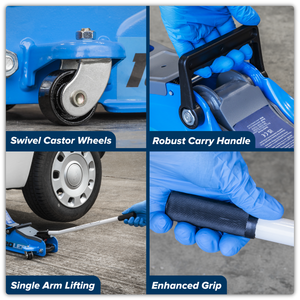 Sealey 1020LEB Low Profile Short Chassis Trolley Jack 2 Tonne - Blue - additional view 15