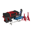 Sealey 1020LEBBAGCOMBO Low Profile Short Chassis Trolley Jack 2 Tonne & Accessories Bag Combo - Blue