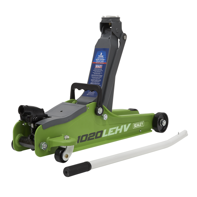 Sealey 1020LEHVBAGCOMBO Low Entry Short Chassis Trolley Jack & Accessories Bag Combo, 2 Tonne - Green - additional view 2