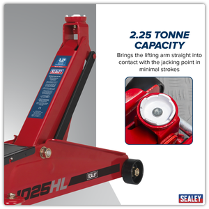Sealey 1025HL High Lift SUV Trolley Jack with Super Rocket Lift 2.25 Tonne - additional view 7