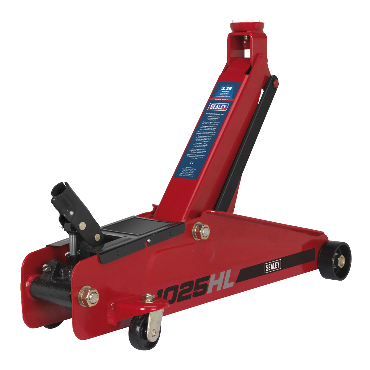 Sealey 1025HL High Lift SUV Trolley Jack with Super Rocket Lift 2.25 Tonne - additional view 2