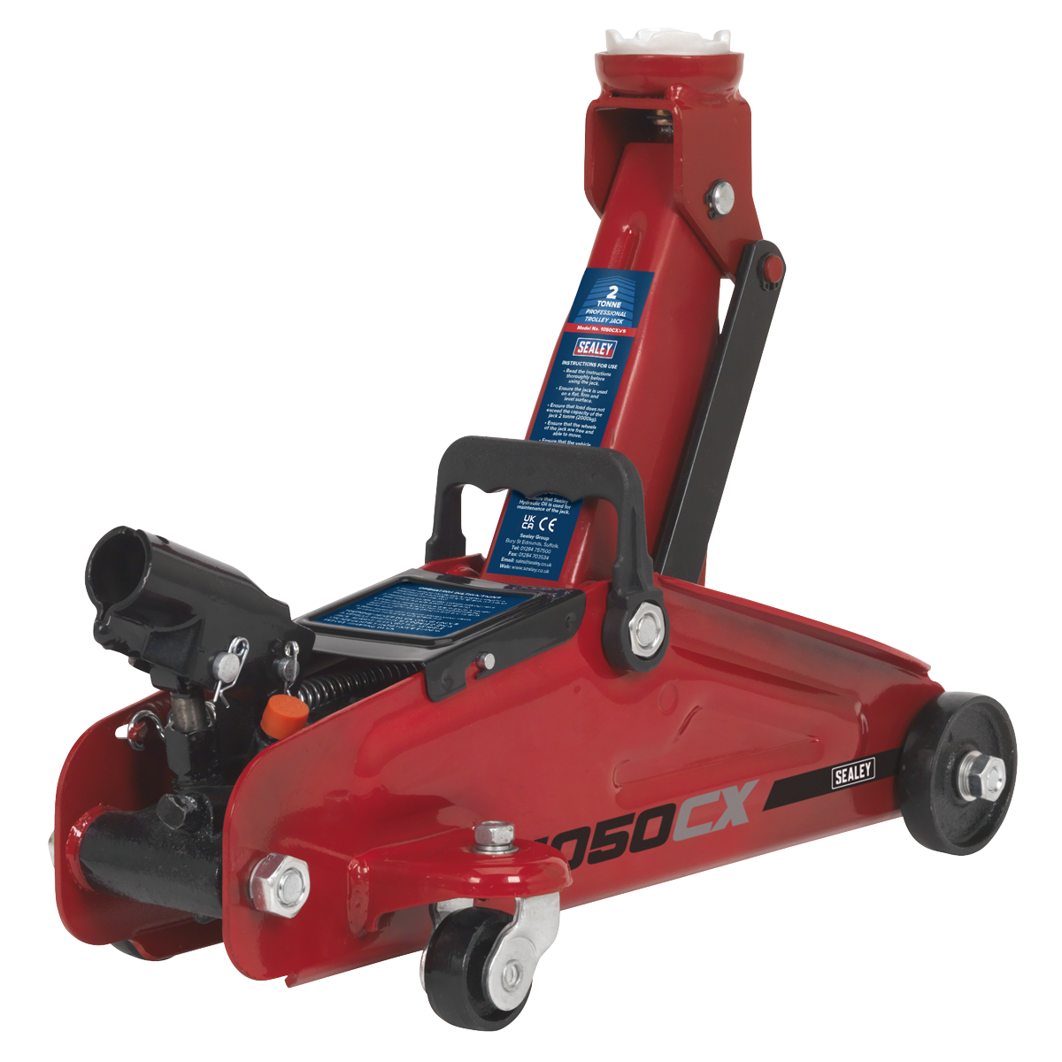 Sealey 1050CX Short Chassis Trolley Jack 2 Tonne - additional view 3