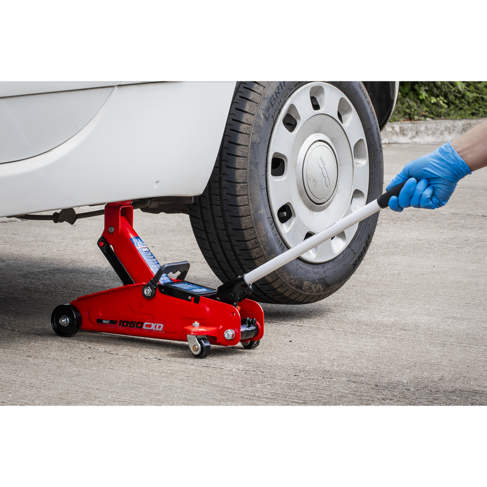Sealey 1050CXD Short Chassis Trolley Jack with Storage Case 2 Tonne - additional view 5