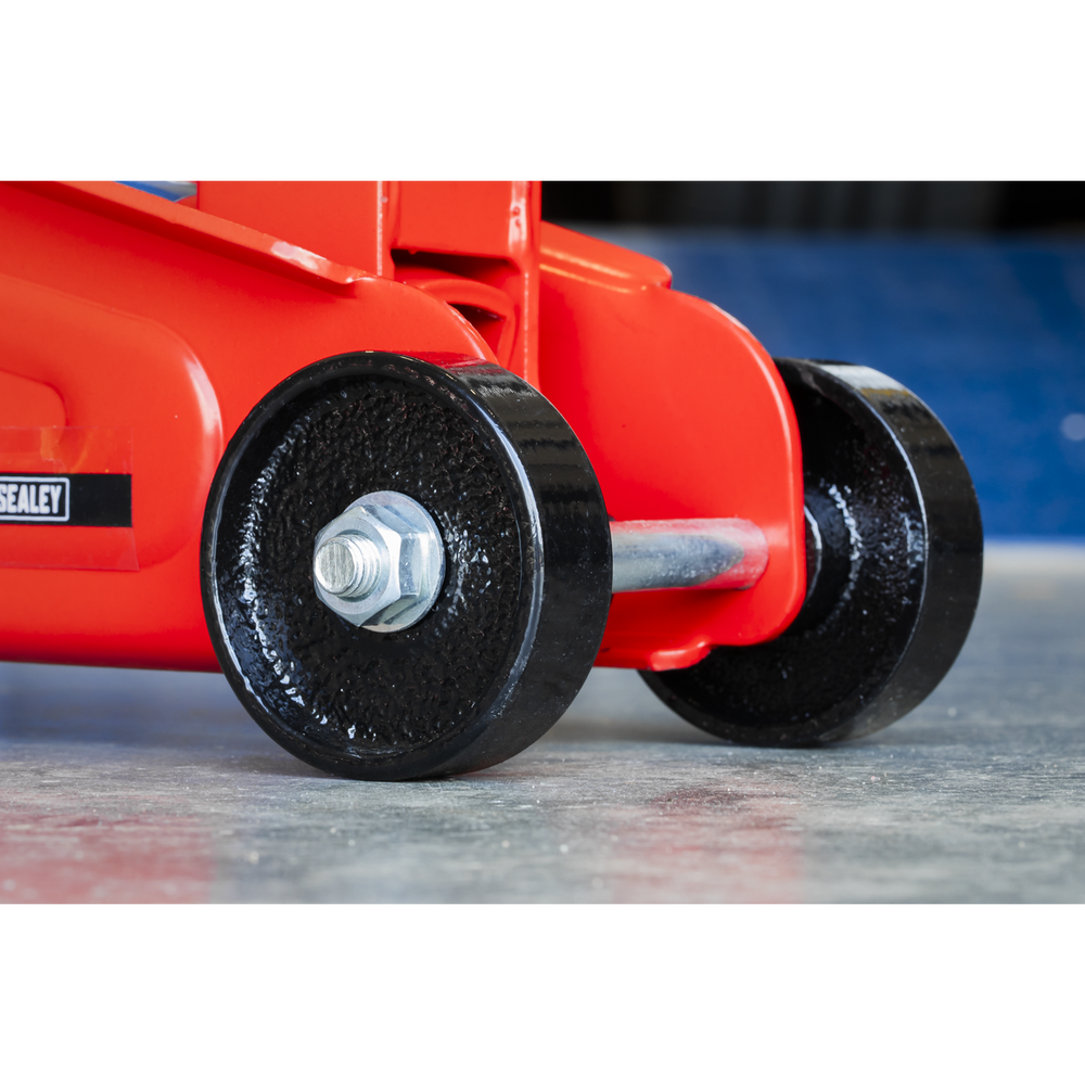 Sealey 1050CXD Short Chassis Trolley Jack with Storage Case 2 Tonne - additional view 2