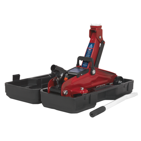 Sealey 1050CXD Short Chassis Trolley Jack with Storage Case 2 Tonne