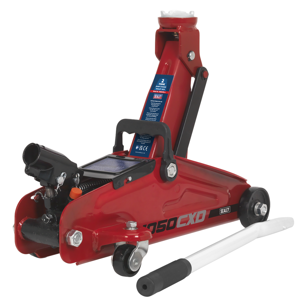 Sealey 1050CXD Short Chassis Trolley Jack with Storage Case 2 Tonne - additional view 9