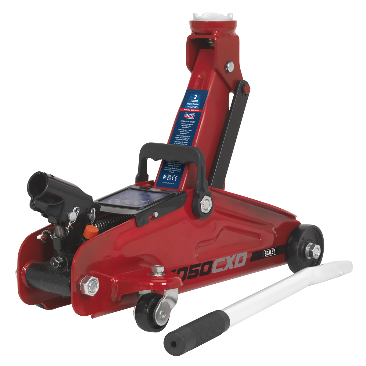 Sealey 1050CXD Short Chassis Trolley Jack with Storage Case 2 Tonne - additional view 9