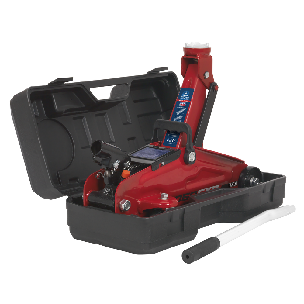 Sealey 1050CXD Short Chassis Trolley Jack with Storage Case 2 Tonne - additional view 8