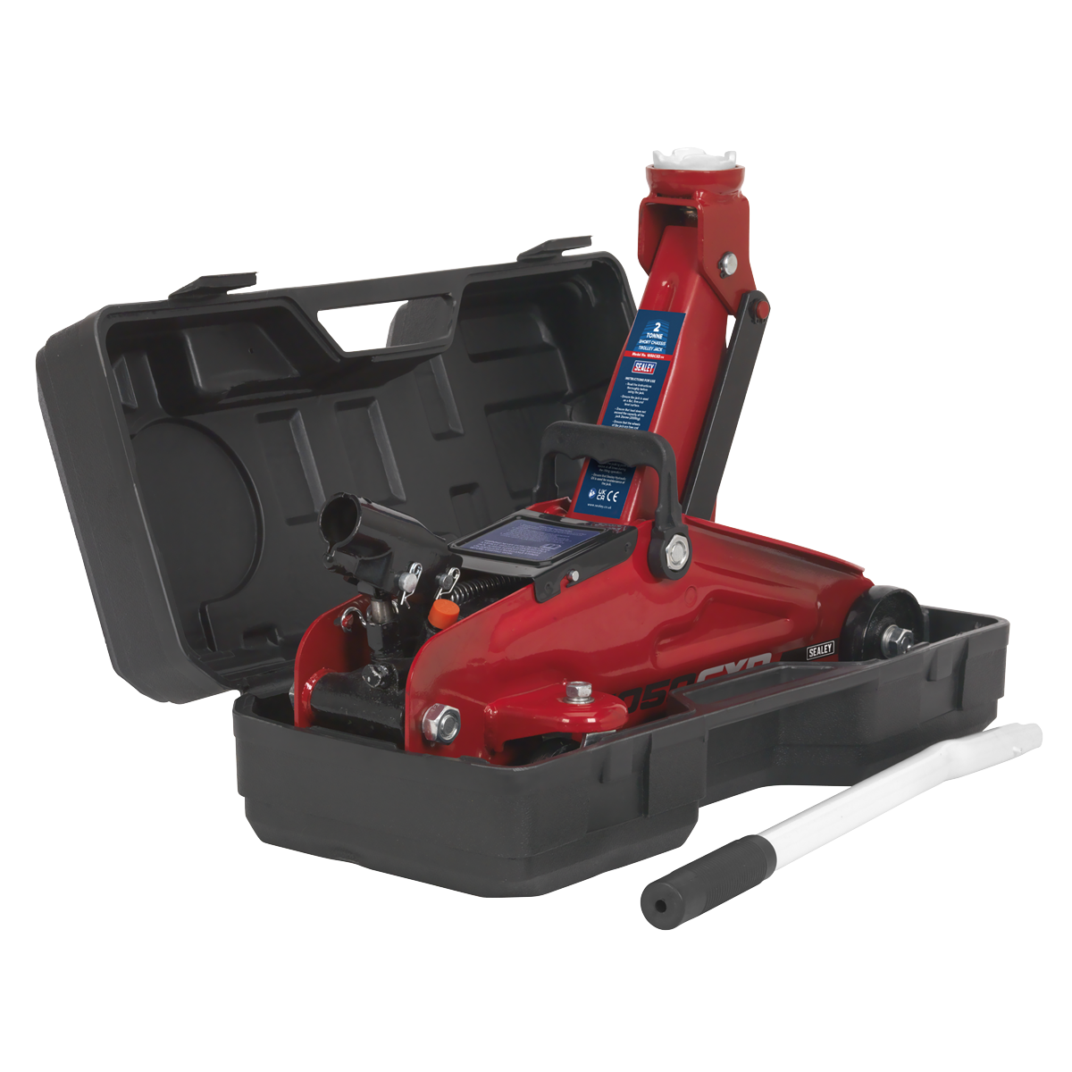 Sealey 1050CXD Short Chassis Trolley Jack with Storage Case 2 Tonne - additional view 8