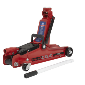 Sealey 1050CXLE Low Profile Short Chassis Trolley Jack 2 Tonne