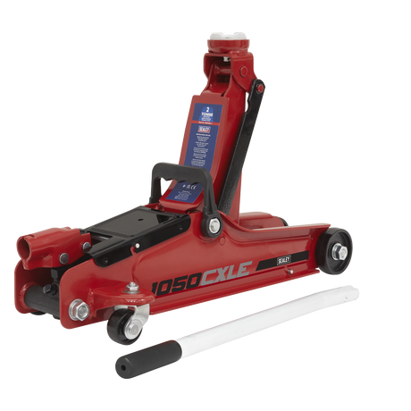 Sealey 1050CXLE Low Profile Short Chassis Trolley Jack 2 Tonne